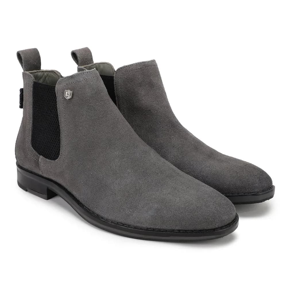 Grey Chelsea Boot for Men 6